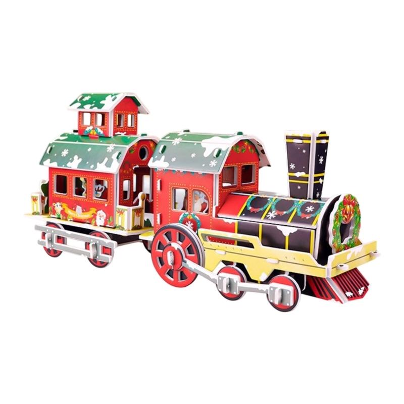 Creative Christmas Puzzle Craft Kits For Kids Handmade Paper Ornament Holiday Decoration Paper Card Jigsaws