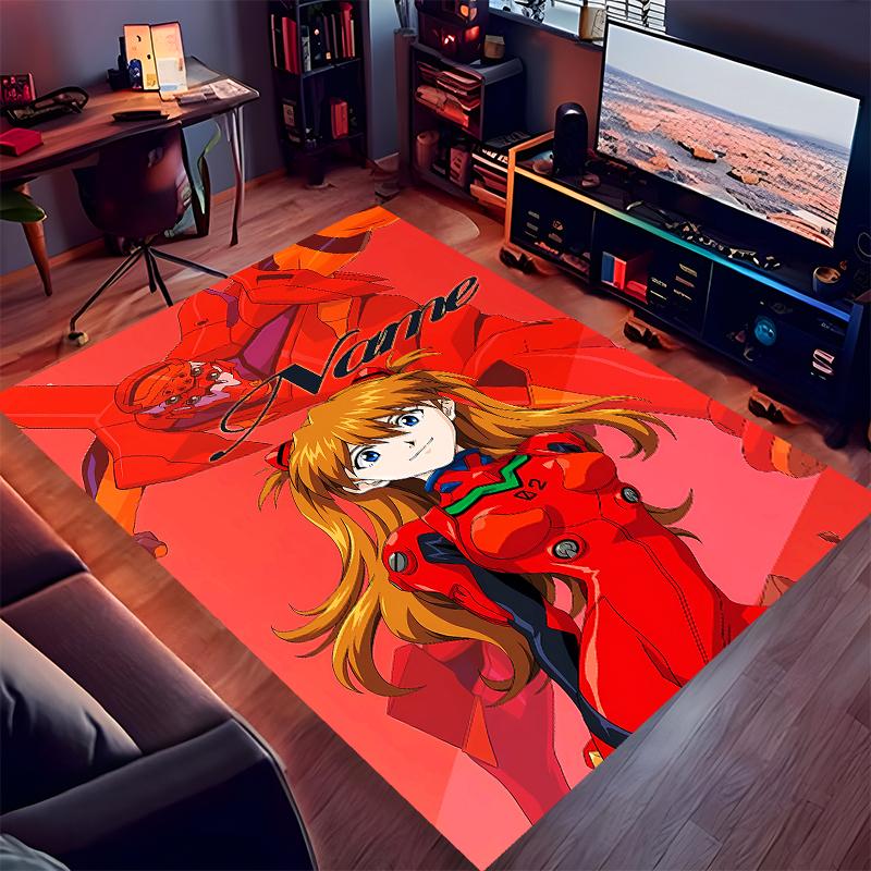 Custom personalization Asuka Langley Soryu Print Area Rug - Soft, Washable Non-Slip Indoor Mat,Living Room,Home&Office Decorative Rug