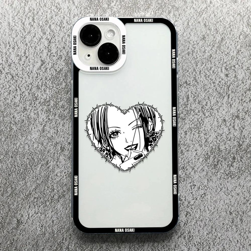 Чехол для телефона Oosaki Nana с рисунком из мультфильма «Аниме» 15 14 13 12 Pro Max Mini X XS XR SE 7 8 Plus, парный чехол для iPhone 11