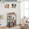 VINAEMO Record Player Stand with Casters and 2 Wall Display Mounts, Holds up to 150 Records