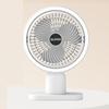 Portable Rechargeable Fan with Light Camping Fan Rechargeable Desktop Portable Circulator Wireless Electric Fan LED Night Light