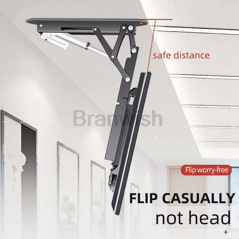 50-75" потолочный телевизор LIFT электрический пульт дистанционного управления вращающийся кронштейн DT500 опора моторизованная подставка регулируемый настенный держатель Techo Mount