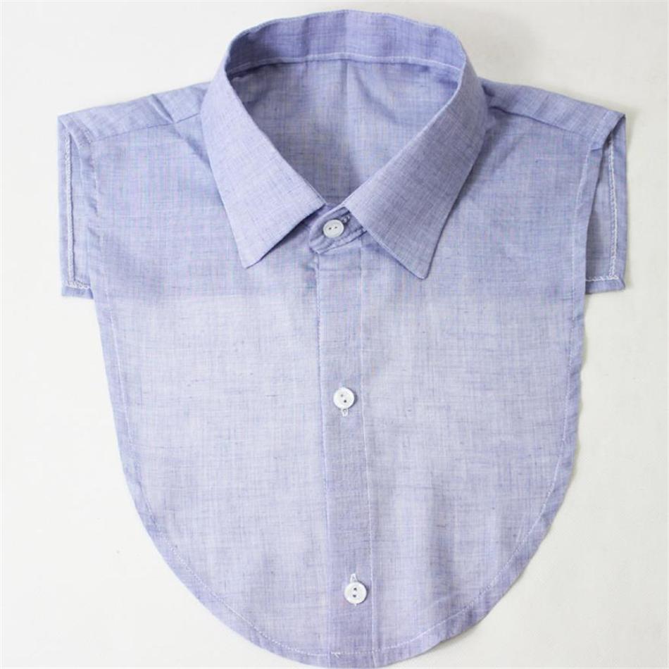 SHOWERSMILE Рубашка с ложным воротником Хлопковая рубашка Мужская Женская Съемный воротник Мужской лацкан Ложный воротник Синий Аксессуары для одежды