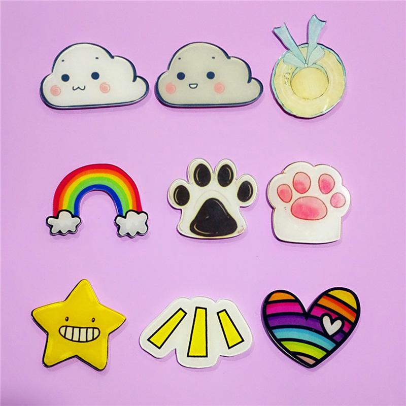 Лидер продаж, мультяшный орнамент, ювелирный значок, броши, сделай сам, детская булавка, подарочная сумка, аксессуары, женские милые