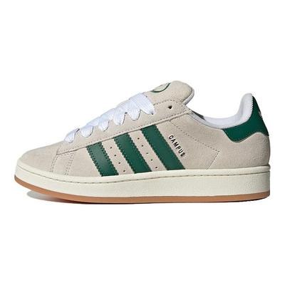 Campus 00s Crystal White Dark Green Женские кроссовки Кремово-белые GY0038