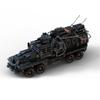 Нетоксичный военный грузовик Moc, транспортное средство для пустошей Апокалипсиса, строительные блоки, модель, игрушки