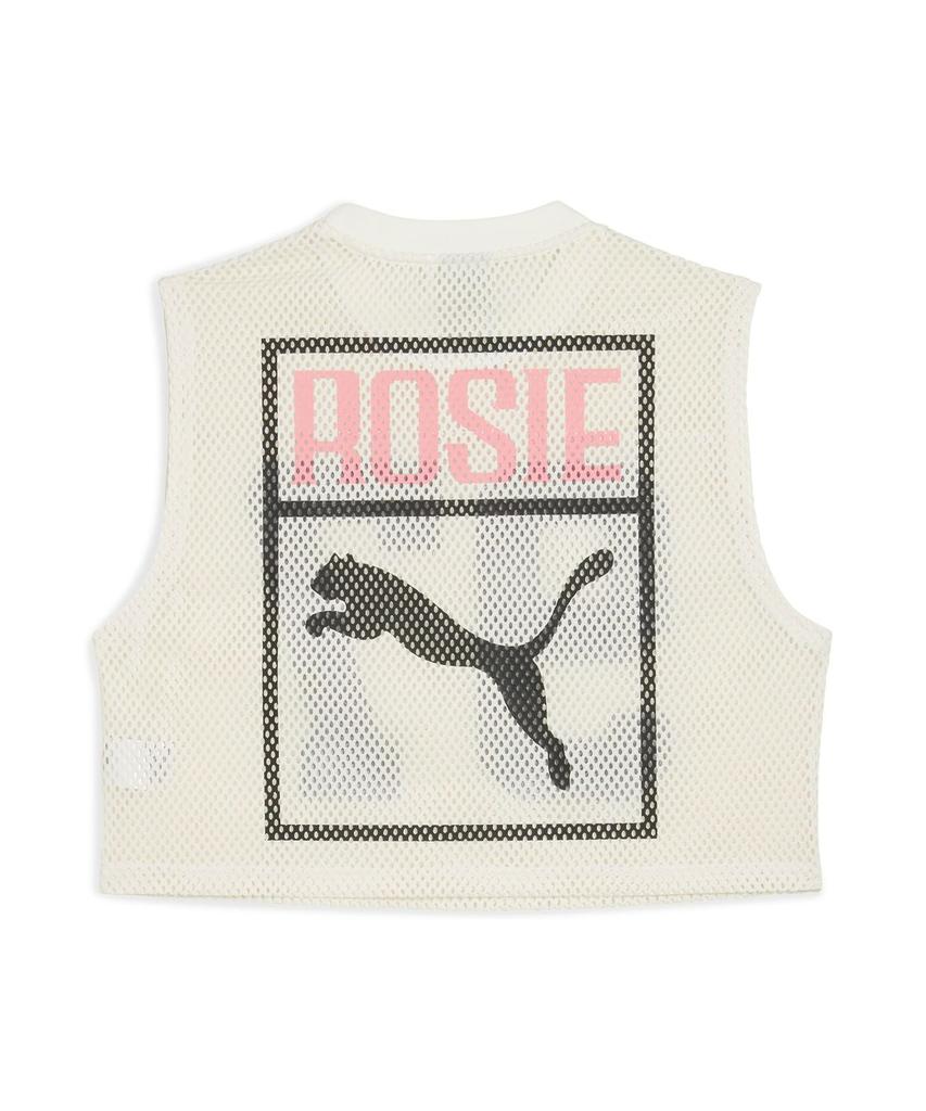 Puma X Rosé Свободный сетчатый топ - Теплый белый / 633804-77