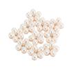 10 Pcs Pearl Rhinestone Flower Flat Back Zinc Alloy Base Shiny Pearl Rhinestone Embellishment for Wedding Home Decor