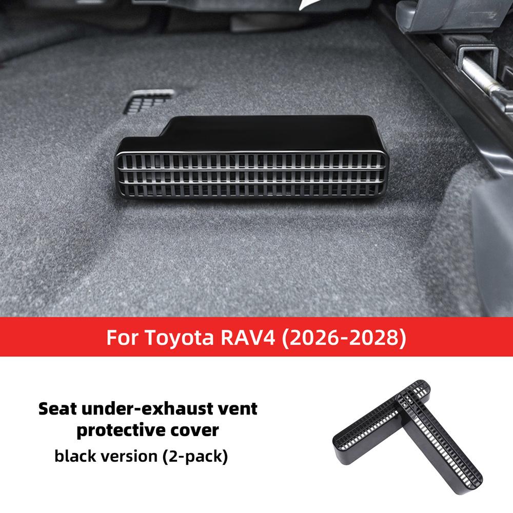 2Pcs ABS Under Seat Air Vent Grille Cover Protective Guard For Toyota RAV4 -2028 Car Air Duct Accessories
