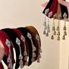 Retro Ethnic Style Hair Hoop Velvet Pendant Hair Clip Head Wear Tassel Bell Hair Band  Headwear
