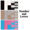 15sheet/set Chic Sweet Number Letter Scrapbook Journal Sticker for Student Creative Fashion DIY Decor Photocard Sticker