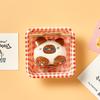 Брелок-брелок с куклой-кошкой Choconyang + Открытка с сообщением + Флажок