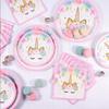 Unicorn Plates, 18cm, 6pcs