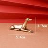 Solid Brass Loyal Dog Desk Ornaments Vintage Copper Animal Miniatures Figurines Decorations Gifts Home Decor Crafts Accessories