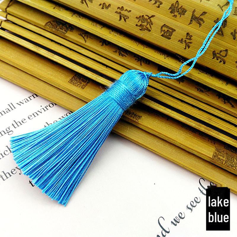 Short 5cm DIY Handmade Tassel Pendant for Phones or Cars - Retro Style
