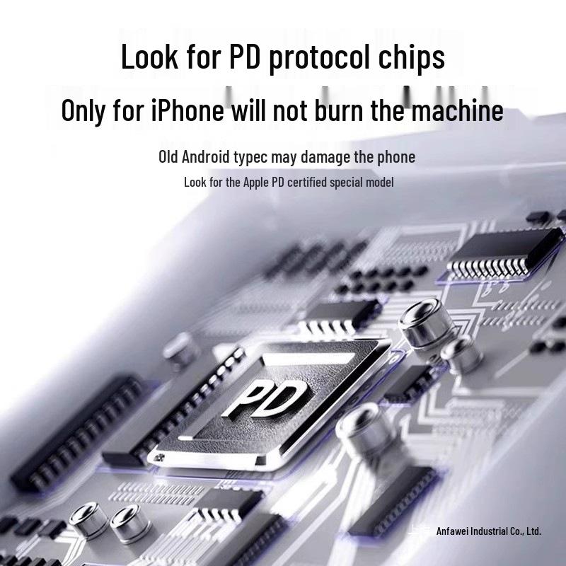 Тонкое 30-ваттное зарядное устройство Apple для iPhone 15 Pro/Pro Max с быстрой зарядкой PD