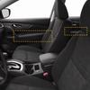 4 шт. Черные кожаные панели передних дверей Накладка на подлокотник Для Nissan Rogue 2014-