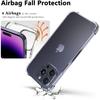 Противоударный чехол Airbags для iPhone 16E 16 E 15 Pro Max 14 Plus 13 Mini 12 11 X Xs Xr Se 2022 2020 7 8 6 6S 16Pro Crystal Clear Phone Cover Аксессуары