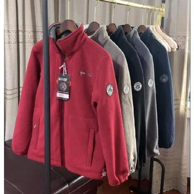 Мужская флисовая куртка больших размеров Norway - Двусторонняя плюшевая, Толстая, Теплая, Повседневная, Верхняя одежда на осень/зиму