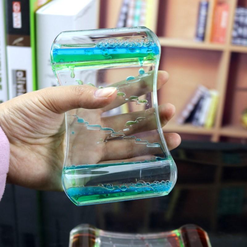 Творческий масляный шарик-капля, скользящий, двухцветный, жидкий, водяной, масляный шарик, песочные часы, спортивный, пузырьковый, декомпрессионный, игрушка, таймер, украшение для рабочего стола