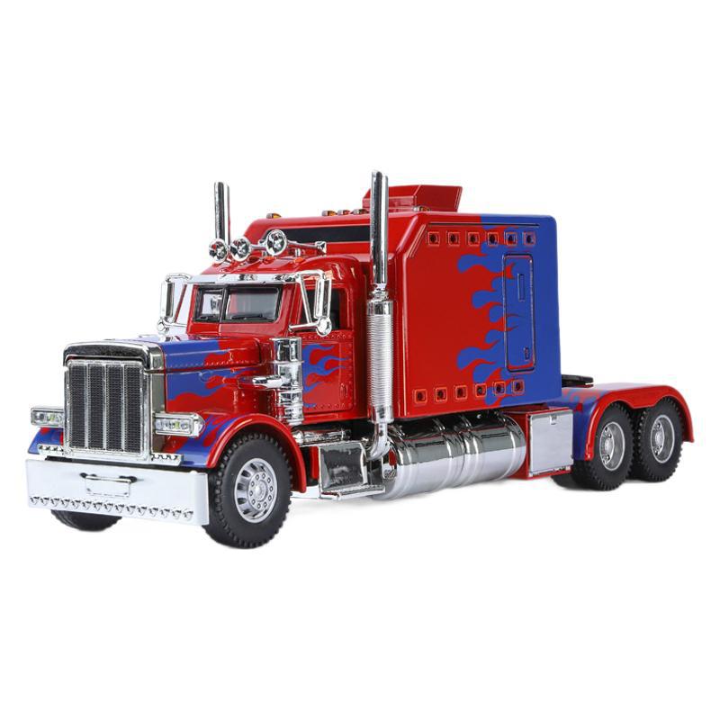 1/24 Peterbilt 389 Седельные тягачи Грузовик Сплав Американский Мускул Грузовик Модель Игрушка Литой Металл Звук и Свет Машина Игрушка для Детей Транспортное средство