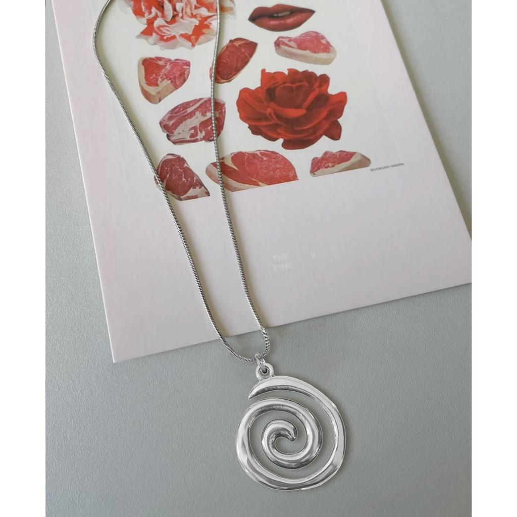 Ожерелье с подвеской в виде завитка, круглое кольцо, цепочка на ключицу, аксессуар, регулируемая длина, чокер, уникальные украшения для женщин и девочек