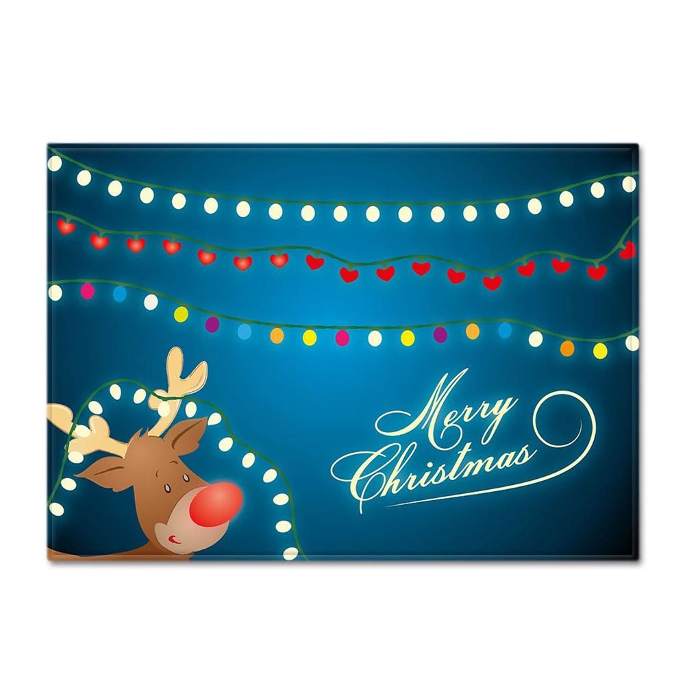 Рождественский коврик для пола в гостиной, ковер для спальни, ковер для столовой, коврик для двери