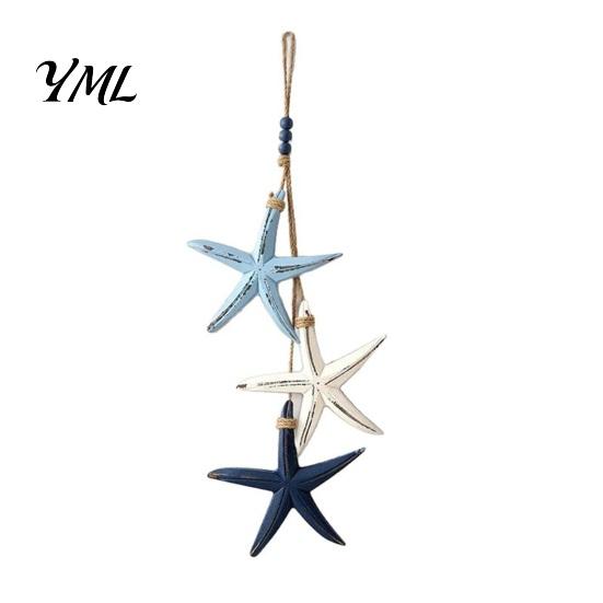 Maritime Inspired Home Accessories Lighted Wooden Fish Starfish Wall Decor, Beachy Decor with Warm LEDs, Handmade Beach Style Accents Coastal Nautical