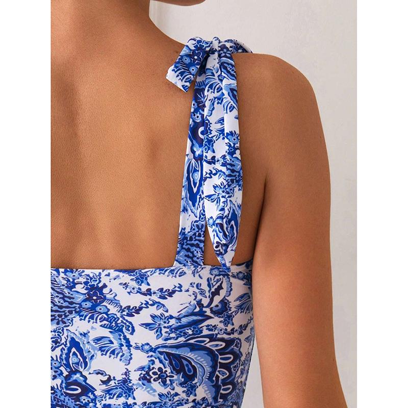 Новый слитный купальник Сексуальный купальник с мультяшным принтом Женский купальный костюм Пляжный купальник с открытой спиной Монокини Купальник Женский