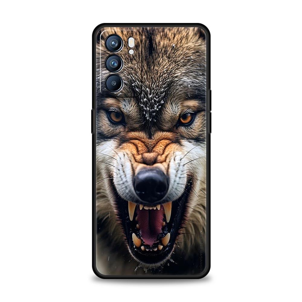 The Wolf Phone Case For Oppo Reno8 Reno7 Reno6 Pro A54 5G Find X6 X5 A53 A52 A9 A15 A95 A17 A16 A76 A74 A57 A31 Cover