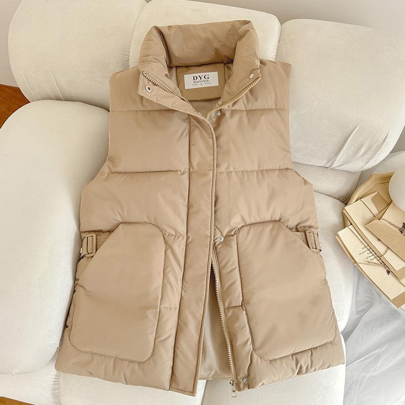 South Korea Dongdaemun autumn and winter new products loose foreign style minimalist student versatile bread clothes vest female tide