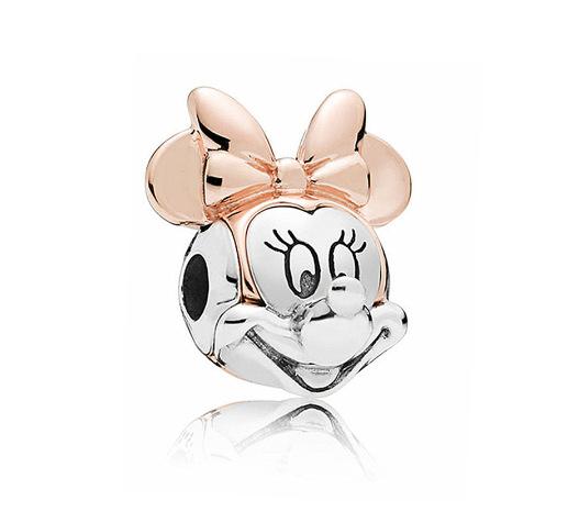 925 Silver Mickey Mom Minnie Clip Stitch Charms Bead Fit Bracelets DIY Women Jewelry