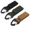 3pcs Tactical Hanging Buckle Nylon Molle Backpack Belt Buckle D-Shaped Outdoor  Carabiner EDC Keychain Hook