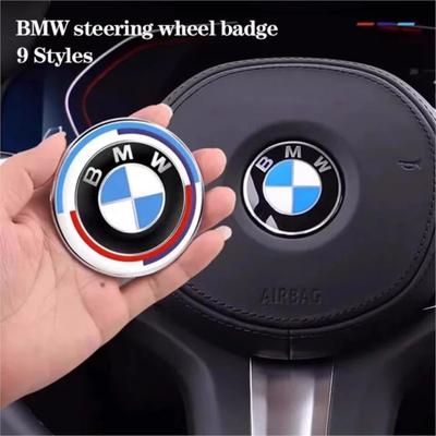 Наклейка на руль автомобиля 45 мм Эксклюзивная эмблема руля Для BMW M Performance X1 X3 X4 X5 E87 F20 E36 E46 E90 E39 F10