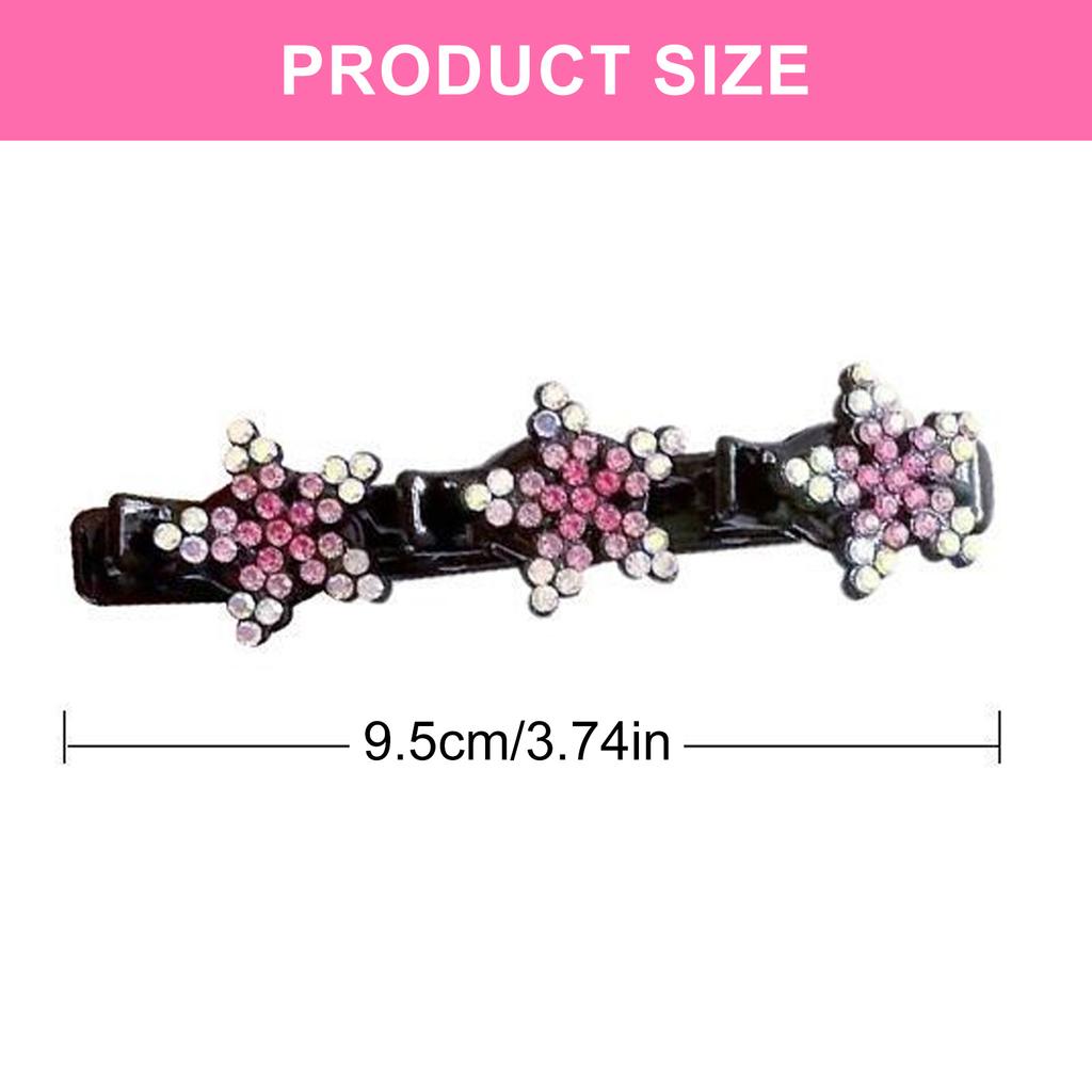 Crystal Star Hair Clip Fashionable Women Hair Barrettes Elegant Hair Pin for Women and Girls