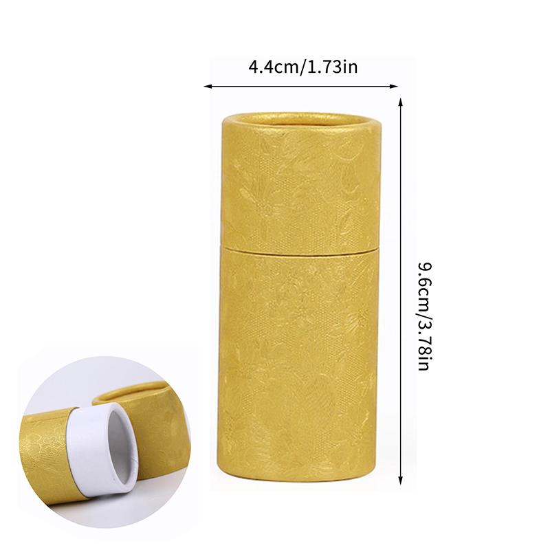Kraft Paper Tube Jar 10ml 20ml 30ml Cylinder for Essential Oil Bottle Secure Packaging Box for Travel and Gift Wrapping