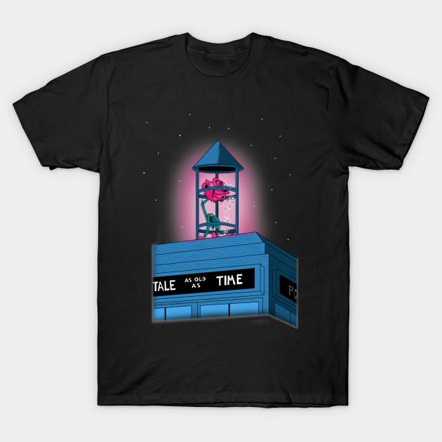 Asian Size Men Print T-shirt Tale As Old As Time No-Cut Heat Transfer Print Cotton Tshirt