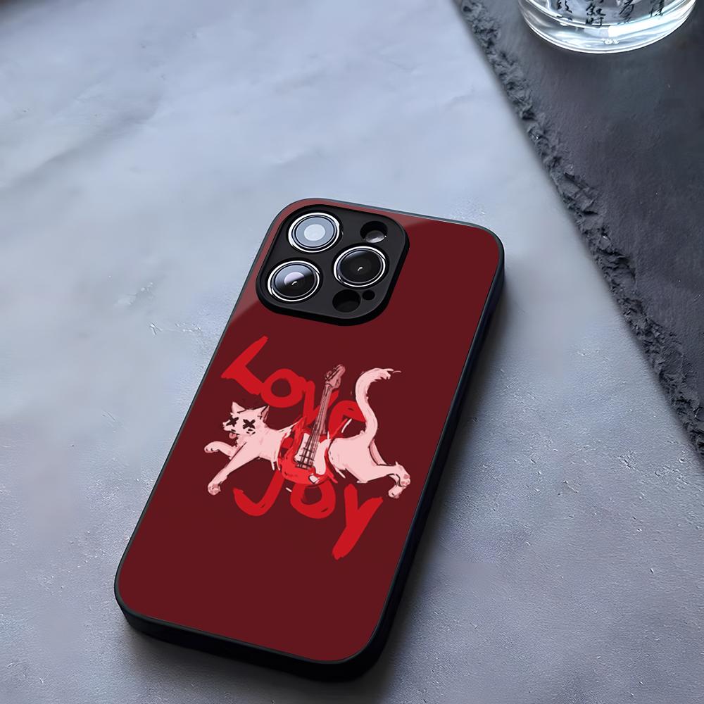 Мультяшный Чехол для Телефона Lovejoy Band Закаленное Стекло Для IPhone 17 13 14 16 12 15 11 Pro Max Plus Mini X XR SE2020 Coque