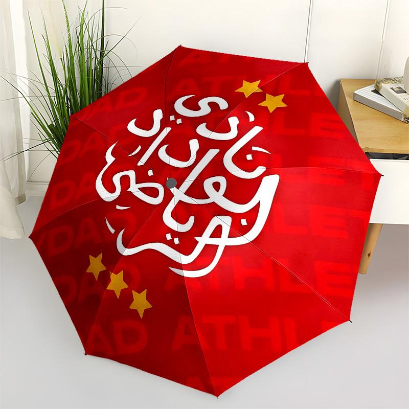 Athletic Club, Badge- Automatic Opening and Closing, 8-rib Structure Portable Umbrella, Suitable for Men and Women in All Seasons - Perfect
