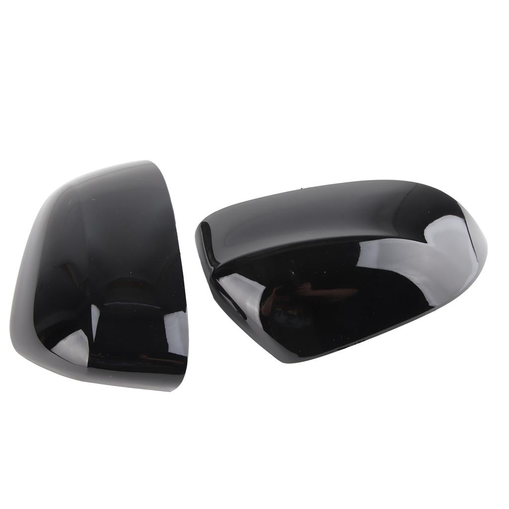 1 пара боковых накладок на зеркала заднего вида, глянцевые черные, стильные, прочные, легкие, накладки на дверные зеркала