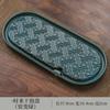 Ceramic Tea Tray Small Household Tray Kung Fu Tea Set Japanese Retro Rectangular Water Storage and Drainage Tea Tray