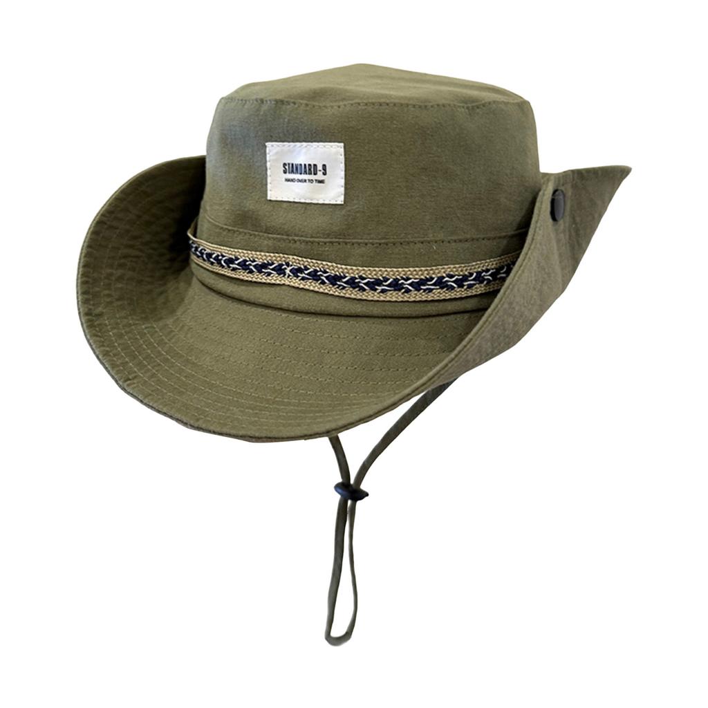 Cowboy Hat Fisherman Hat Summer Hiking Fisherman Hat Ethnic Style Breathable Summer Bucket Hats for Travel Riding