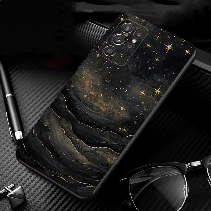 Чехол для телефона «Ночь с луной и звездами» для Samsung Galaxy S25 S24 S23 S22 S21 Ultra S24 S23 S22 S21 S25 Plus S24 S25 FE