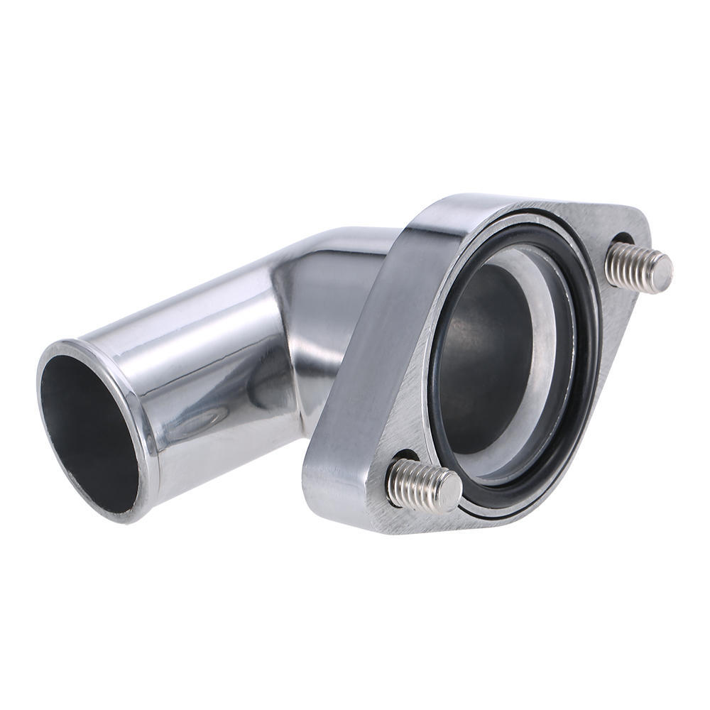 15degrees Bbc Sbc Aluminum Polished Swivel Water Neck Fits Sb Bb For Chevy 327 350 454 396