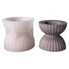 Funnel Silicone Candle Stand Mould For Epoxy Resin Tealight Holder Decoration Striped Funnel Candlestick Silicone Molds