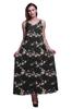 Bimba Rayon Bird Printed Spaghetti Strap Sleeveless Womena    S Cami Maxi Slip Swing