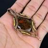 Seam Agate Pendant Gemstone Handmade Jewelry, 999 Copper Wire Wrapped Pendant, Gift For Wife Jewelry
