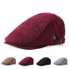 Шляпа из оленьей кожи с бархатным язычком Ins Light Plate Beret Tide для мужчин и женщин, модная шляпа от солнца Do Old Retro Forward Hat