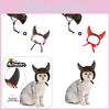 Pet Costume Creative Wig Set Featuring Playful Horns And Adorable Bob Hairstyle