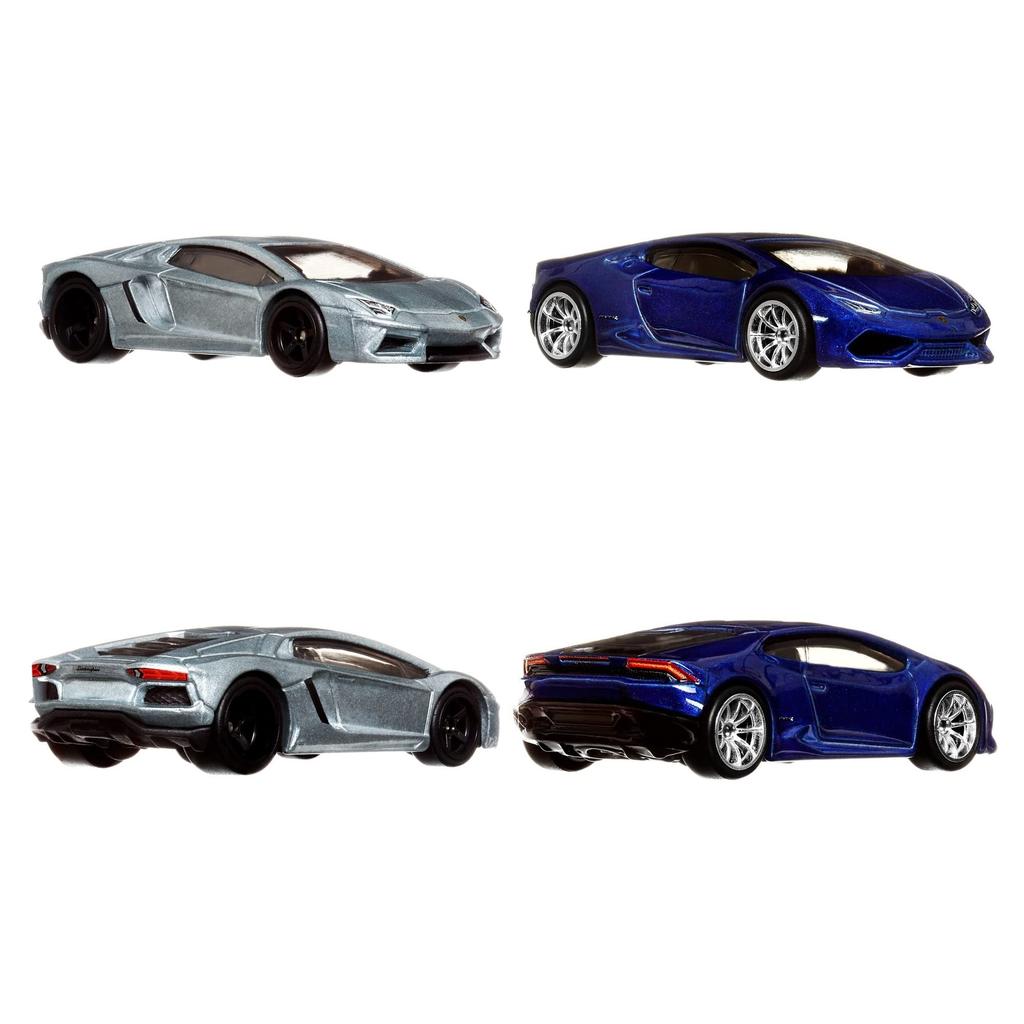 Hot Wheels Премиум Lamborghini Aventador Coupe Lamborghini Huracan LP HFF32 Набор из 2 шт. / 610-4 [Возраст 3+] Желтый/Синий 1/64